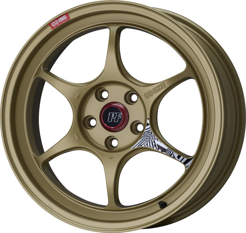 Enkei PF06 18x10in 5x114.3 BP 40mm Offset 75mm Bore Gold Wheel