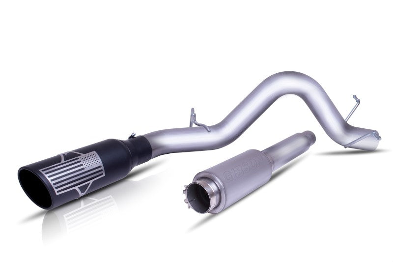 Gibson 07-09 Chevrolet Silverado 1500 LT 4.8L 4in Patriot Series Cat-Back Single Exhaust - Stainless