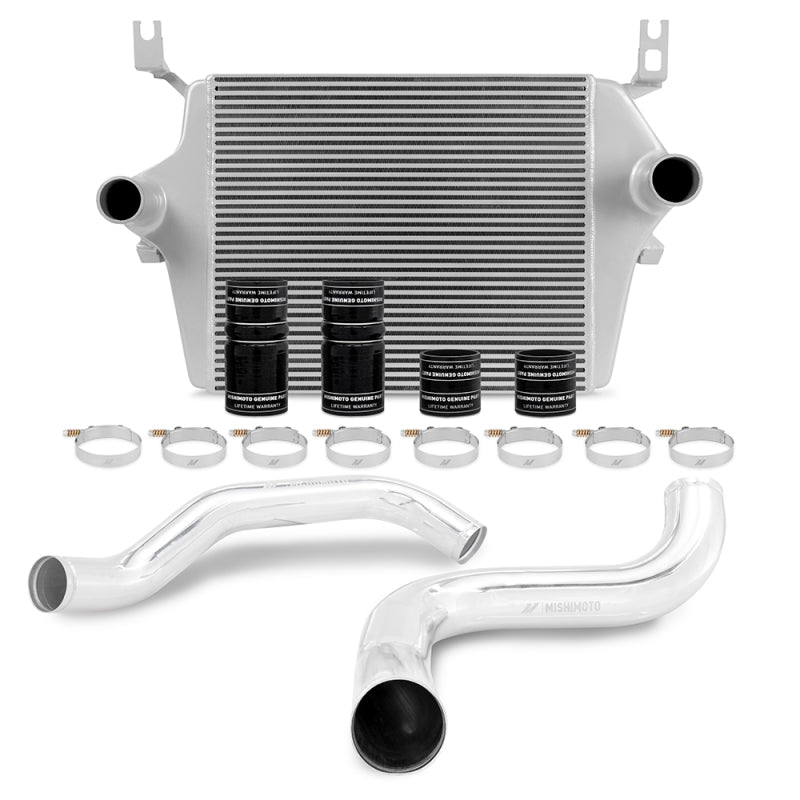 Mishimoto 99-03 Ford 7.3L Powerstroke PSD Silver Intercooler Kit w/ Polished Pipes