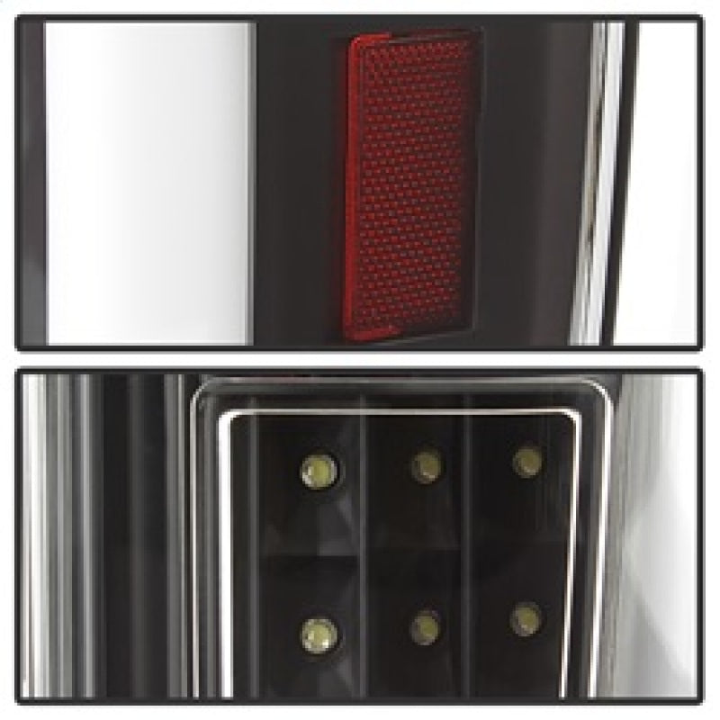 xTune 17-18 Ford F-250 Super Duty (Excl LED Models) LED Tail Lights - Black (ALT-ON-FS17-LBLED-BK)