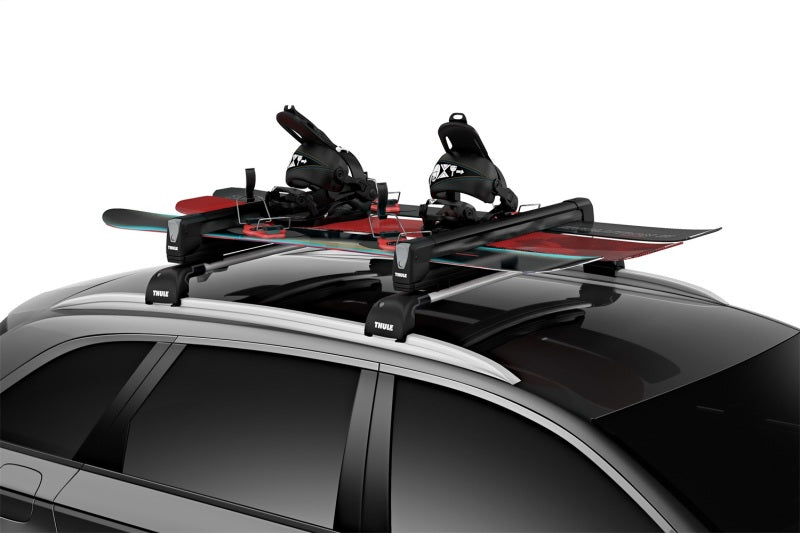 Thule SnowPack Extender Slide-out Ski/Snowboard Rack (Up to 6 Pair Skis/4 Snowboards) - Black