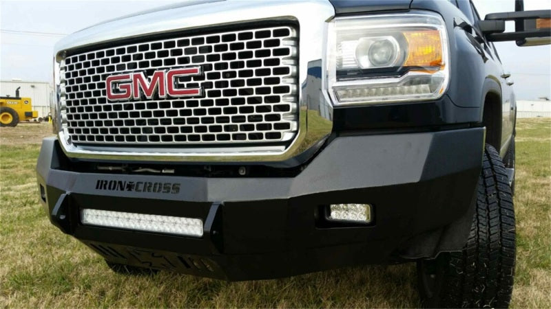 Iron Cross 15-19 GMC Sierra 2500/3500 Low Profile Front Bumper - Gloss Black