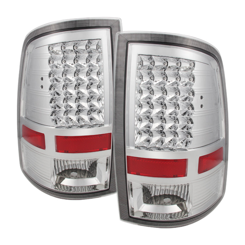 Xtune Dodge Ram 1500 09-14 LED Tail Lights Incandescent Model Only Chrome ALT-JH-DR09-LED-C