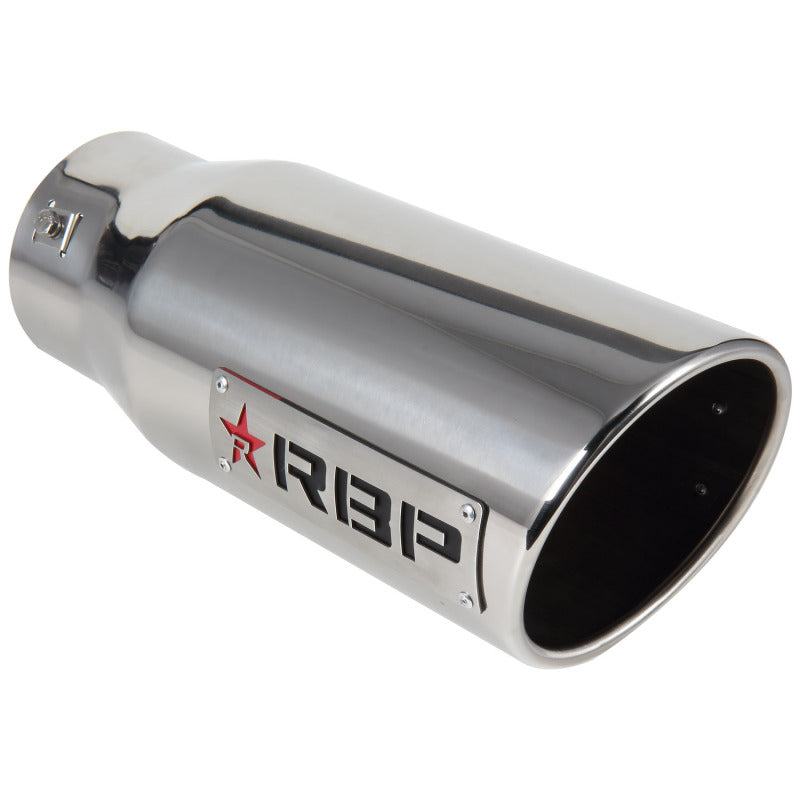 RBP EX-1 Adjustable Multi-Fit Exhaust Tip Inlet 3.5in. / Outlet 4.5in. / Length 12in. - SS