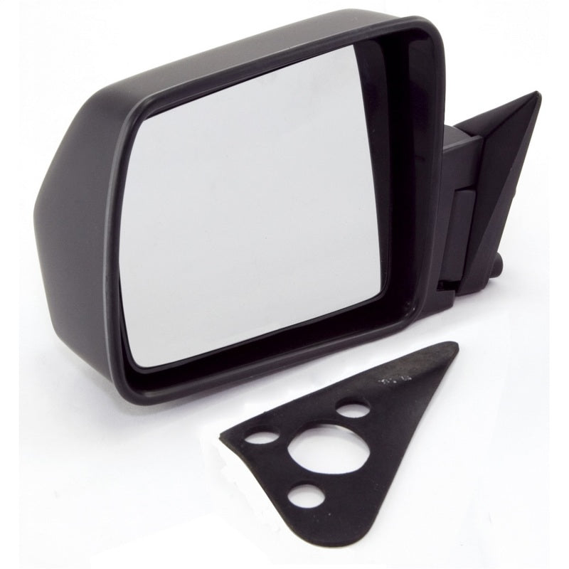 Omix Black Manual Left Side Mirror 84-96 Cherokee (XJ)