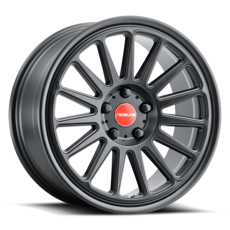 Raceline 315B Grip 17x8in / 5x100 BP / 30mm Offset / 72.6mm Bore - Satin Black Wheel