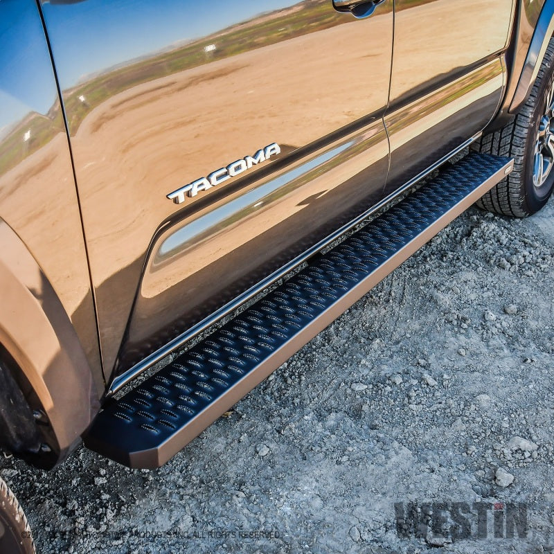 Westin Grate Steps Running Boards 79 in - Textured Black