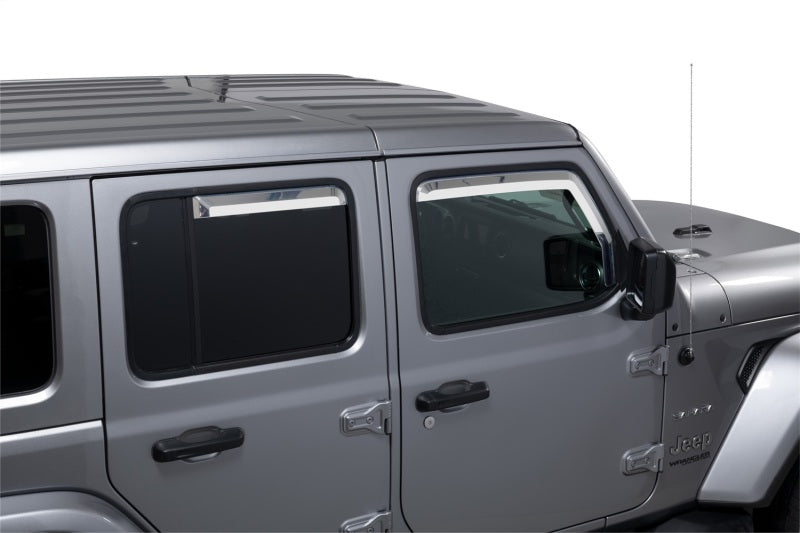 Putco 20-21 Jeep Gladiator JT/JL Element Chrome Window Visors (Set of 4)