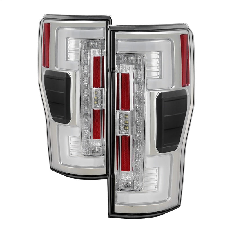 Spyder 17-18 Ford F-250 Super Duty (Excl LED Models) LED Tail Lights - Chrome (ALT-YD-FS17-LED-C)