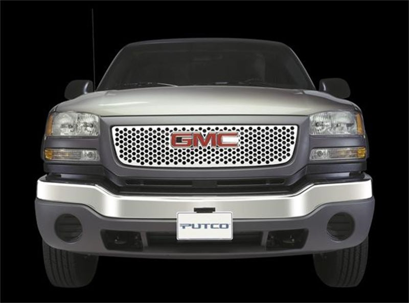 Putco 96-02 GMC Savana w/ Logo CutOut Punch Stainless Steel Grilles