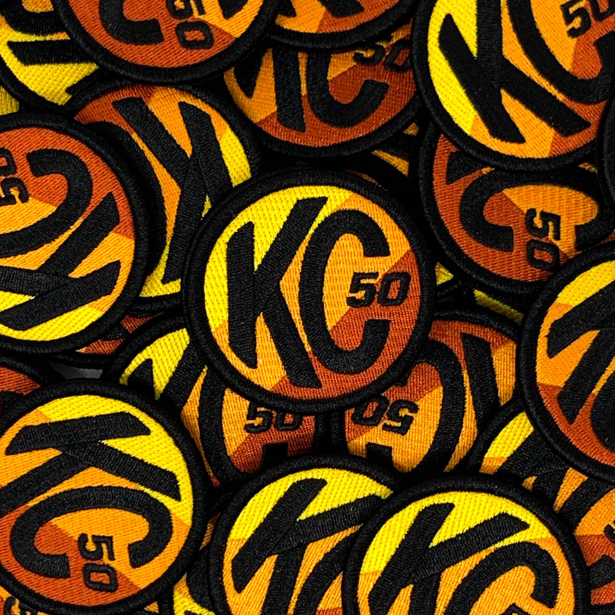 KC Racer 50 Hook And Loop Patch - Round - 2.5 Inch