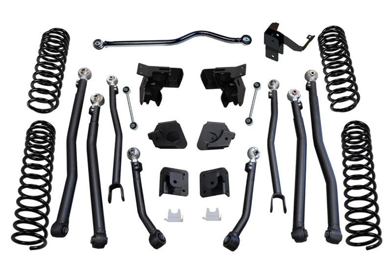 Superlift 07-18 Jeep Wrangler JK 4in Long Arm Kit - Bilstein Shocks