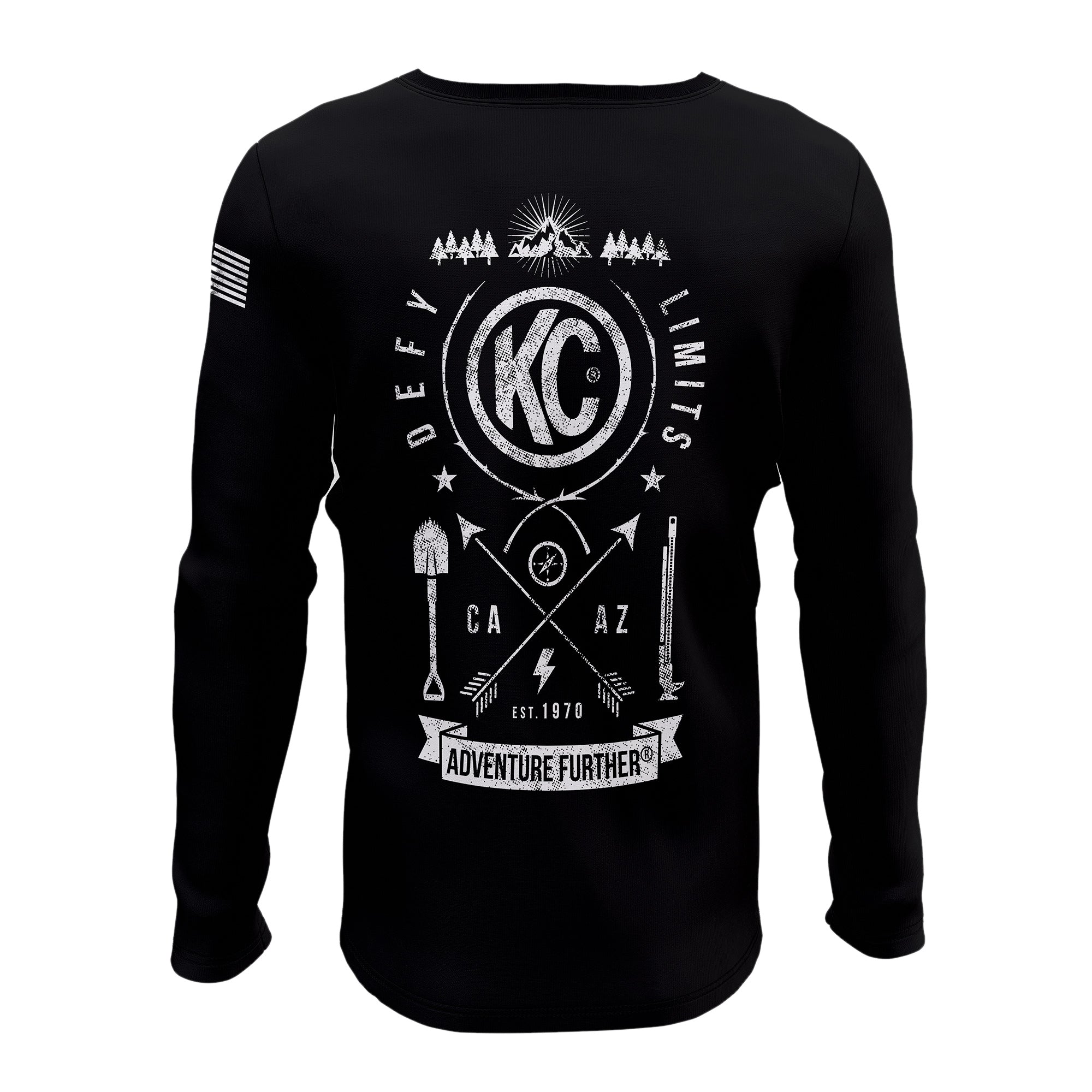 KC Trailblazer Long Sleeve Tee Shirt - Black - Small