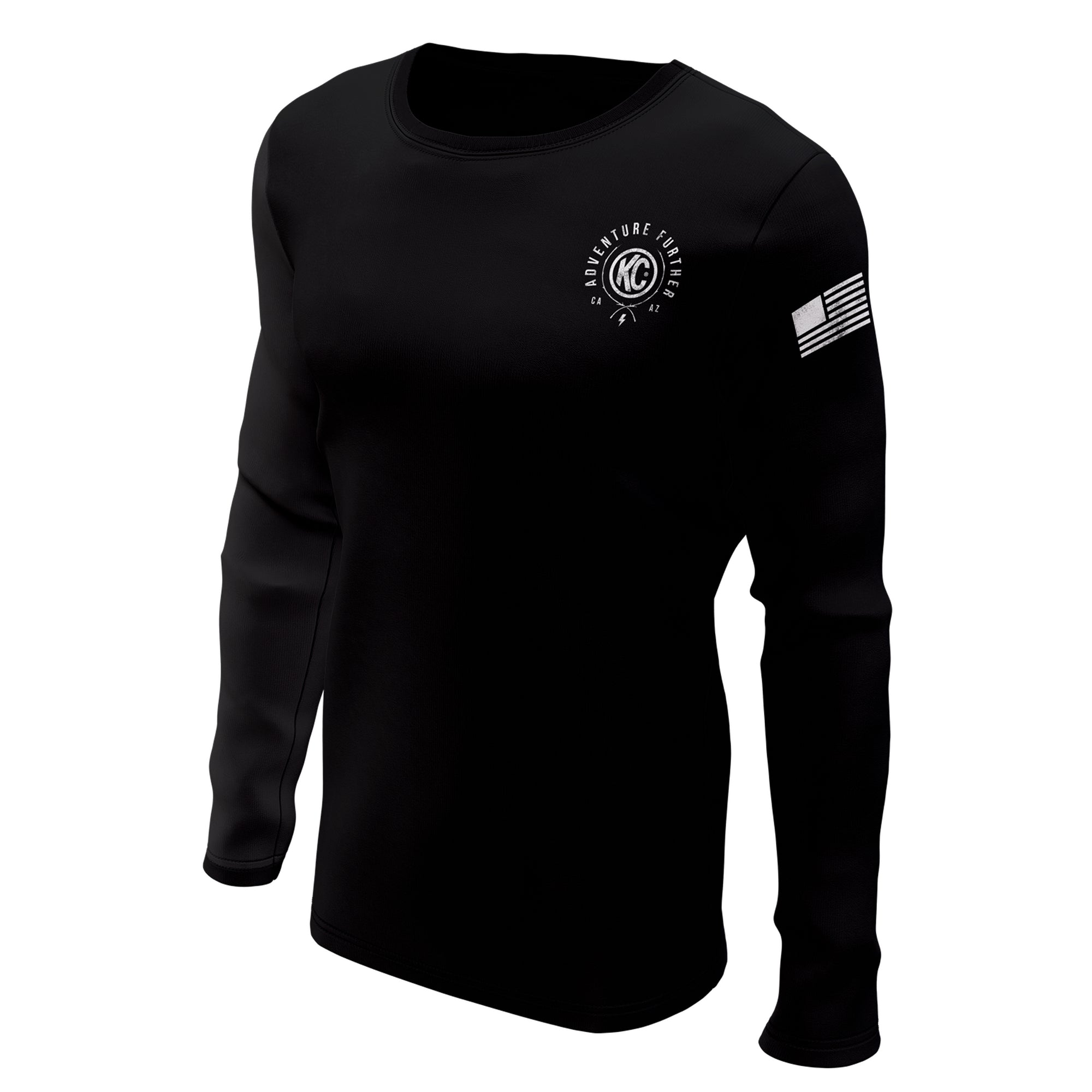 KC Trailblazer Long Sleeve Tee Shirt - Black - Medium