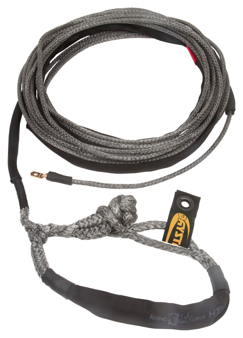 Daystar 80 Foot Winch Rope W/Shackle End 3/8 x 80 Foot Black