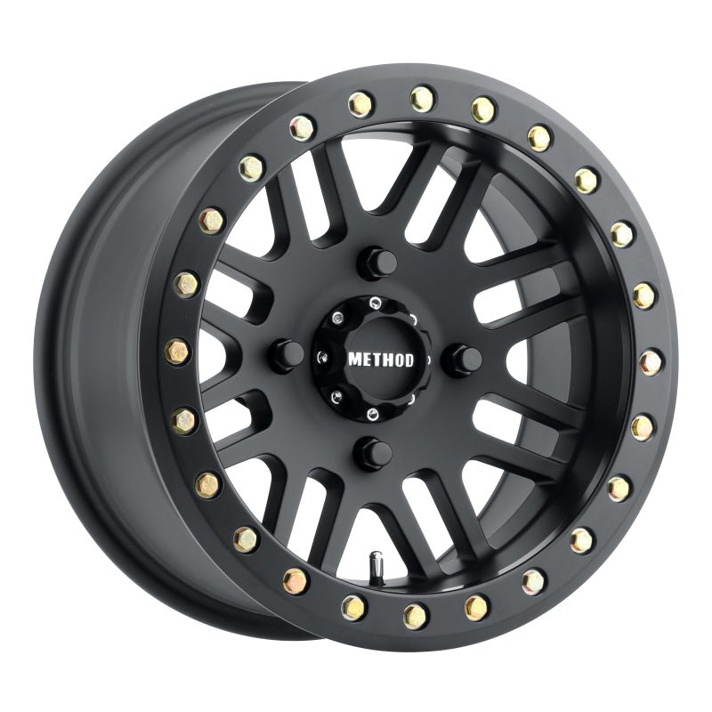 Method MR406 UTV Beadlock 15x8 / 4+4/-2mm Offset / 4x156 / 132mm CB Matte Black Wheel