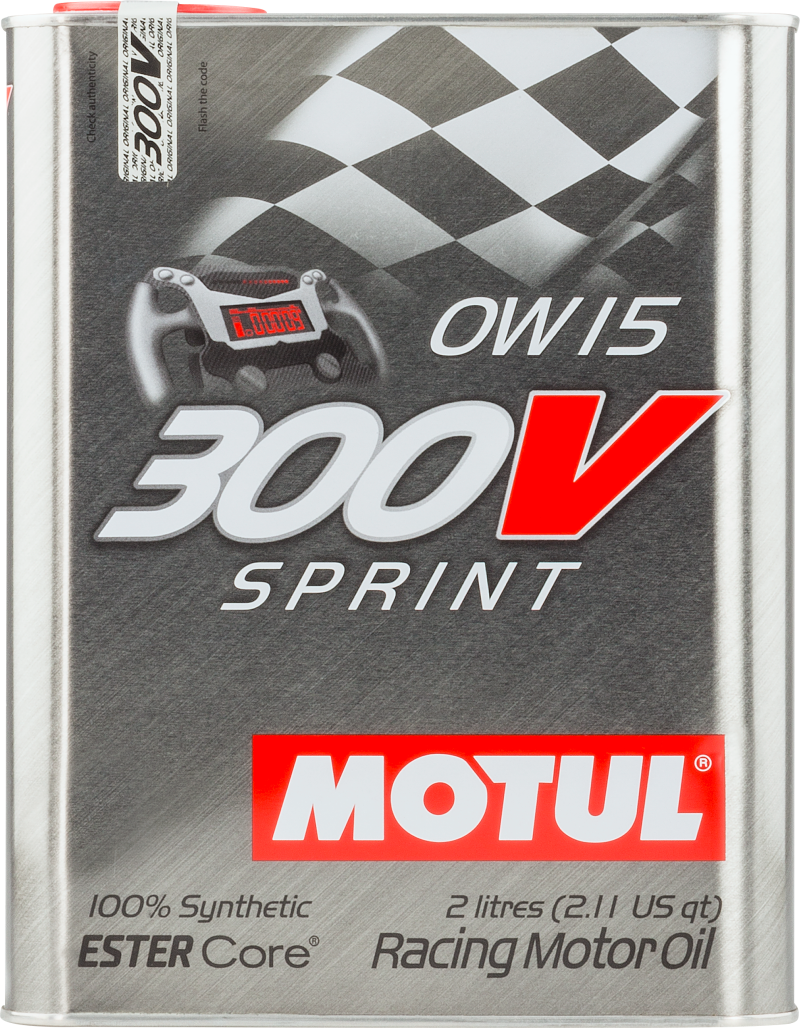 Motul 2L Synthetic-ester Racing Oil 300V SPRINT 0W15