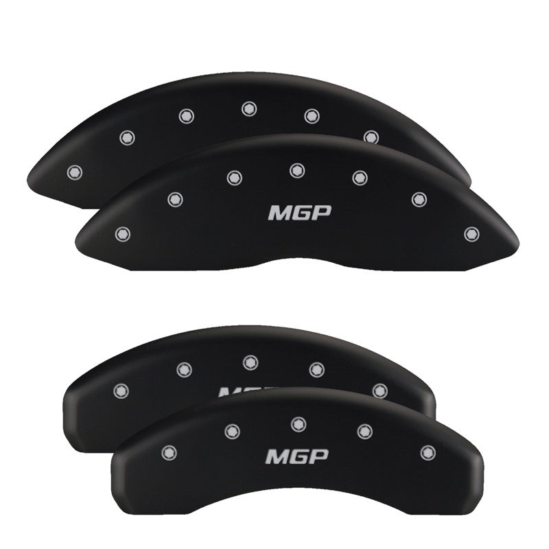 MGP 4 Caliper Covers Engraved Front & Rear RAM Black finish silver ch