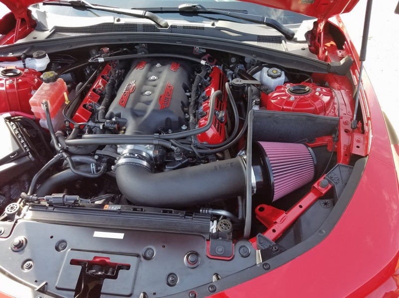 JLT 16-19 Chevrolet Camaro LT1 6.2L Black Textured Cold Air Intake Kit w/Red Filter - Tune Req-JLT-797 Offroad