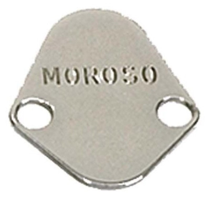 Moroso Chevrolet Big Block/Chrysler 273-440/Ford Fuel Pump Block-Off Plate - Chrome Plated Steel