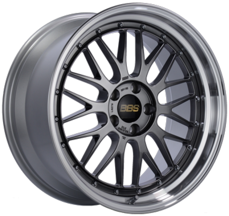 BBS LM 19x9.5 5x120 ET35 Diamond Black Center Diamond Cut Lip Wheel -82mm PFS/Clip Required