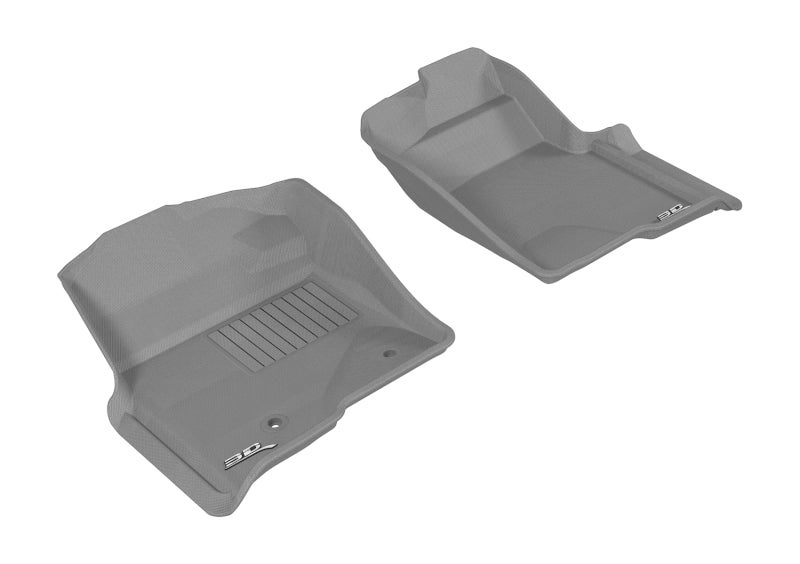 3D MAXpider 2010-2014 Ford F-150 Regular/Supercab/Supercrew Kagu 1st Row Floormat - Gray