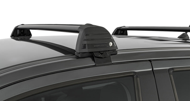 Rhino-Rack 11-20 Ford Ranger PX 4 Door Double Cab Vortex ROC25 Flush 2 Bar Roof Rack - Black