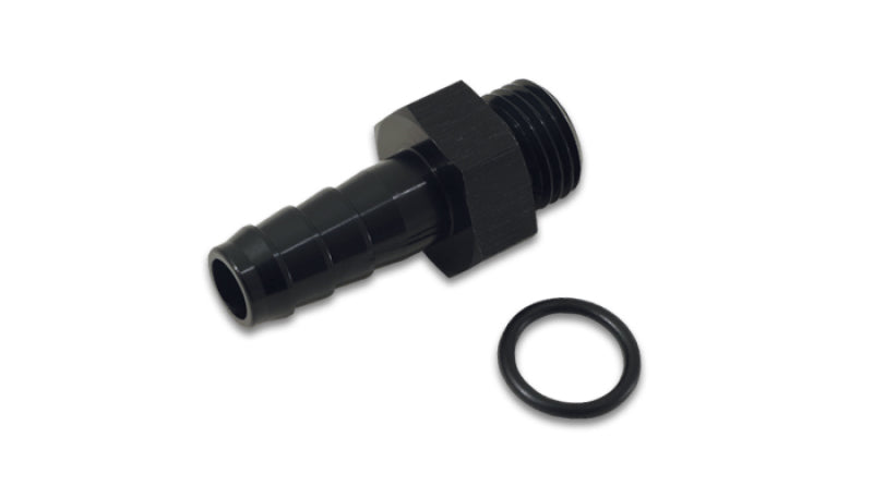Vibrant Aluminum Male -8AN ORB to 1/2in Barb w/O-Ring - Anodized Black-Vibrant-797 Offroad