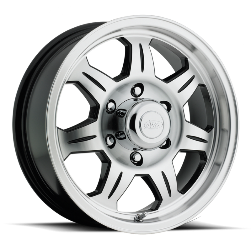 Raceline 870 Element 12x4in / 5x114.3 BP / 0mm Offset / 3.19mm Bore - Black & Machined Wheel