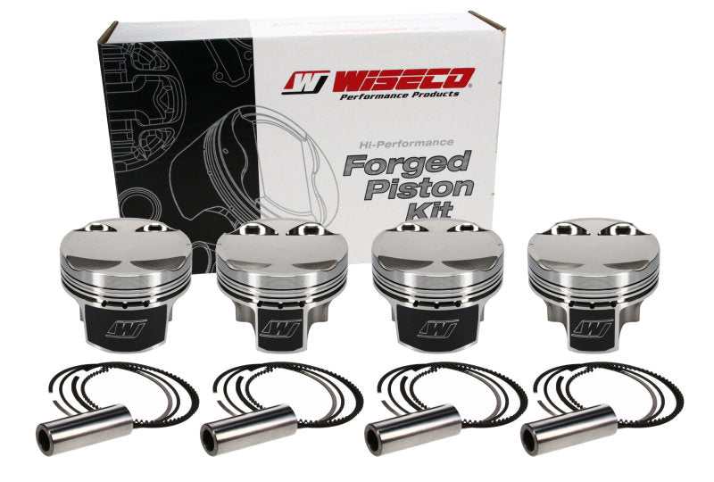 Wiseco Mitsu Evo 4-9 HD2 Asymmetric Skirt Gas Ported Bore 86.75mm - Size +.070 -CR 10.5:1 Piston Set