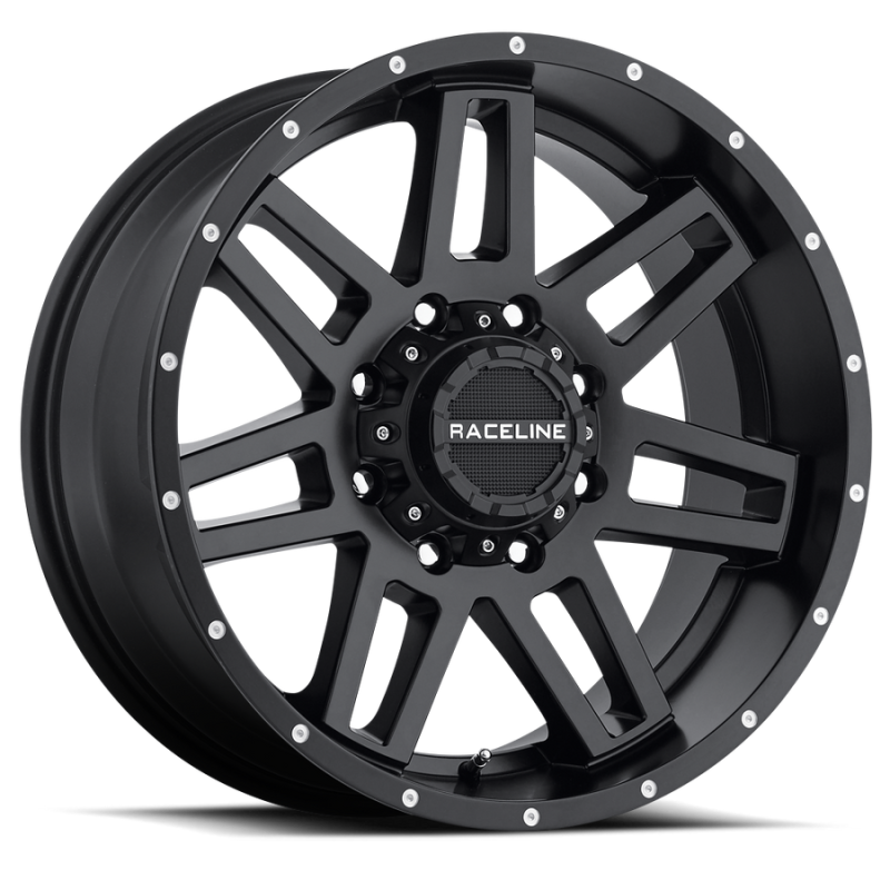 Raceline 931B Injector 17x9in / 5x127/5x135 BP / 0mm Offset / 87.1mm Bore - Satin Black Wheel