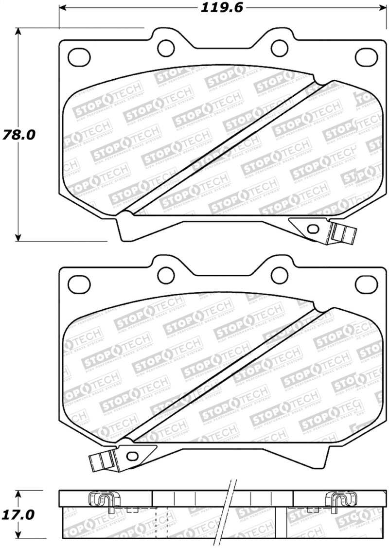 StopTech Street Select Brake Pads - Front