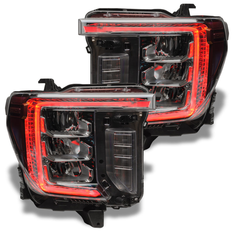 Oracle 20-21 GMC Sierra 2500/3500 HD RGB+W Headlight DRL Upgrade Kit - ColorSHIFT w/ BC1 Controller