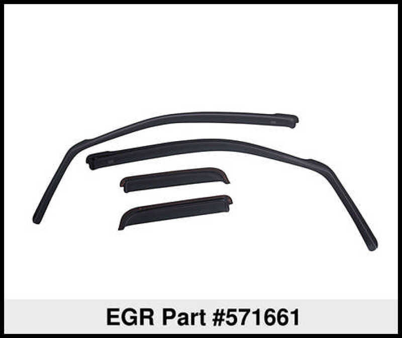 EGR 2020 Chevy 2500/3500 HD Double Cab In-Channel Window Visors - Dark Smoke