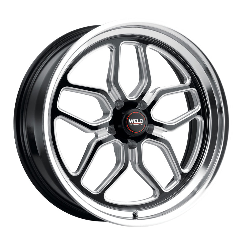 Weld S107 22X10.5 Laguna 5X127 ET13 BS6.25 Gloss Black MIL Dia 78.1