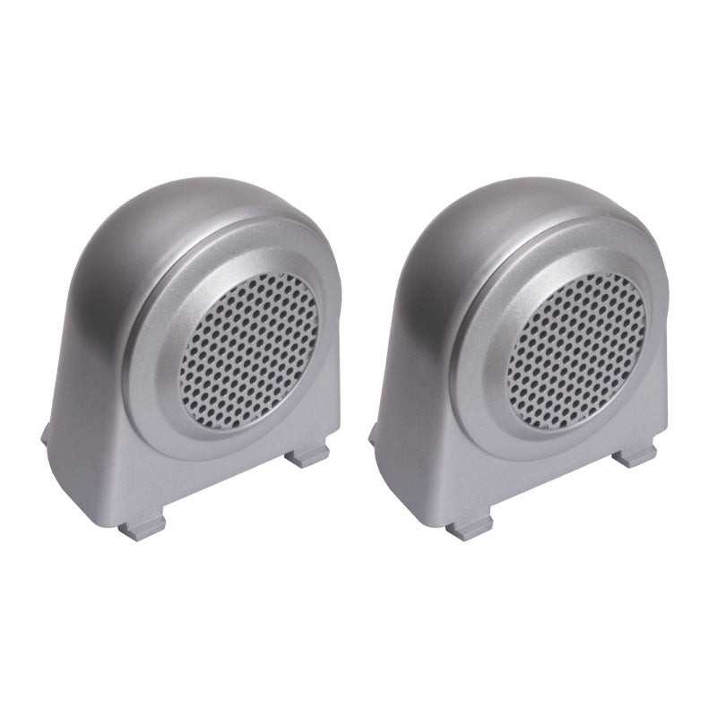 Rugged Ridge 07-10 Jeep Wrangler JK Silver Tweeter Speaker Enclosures