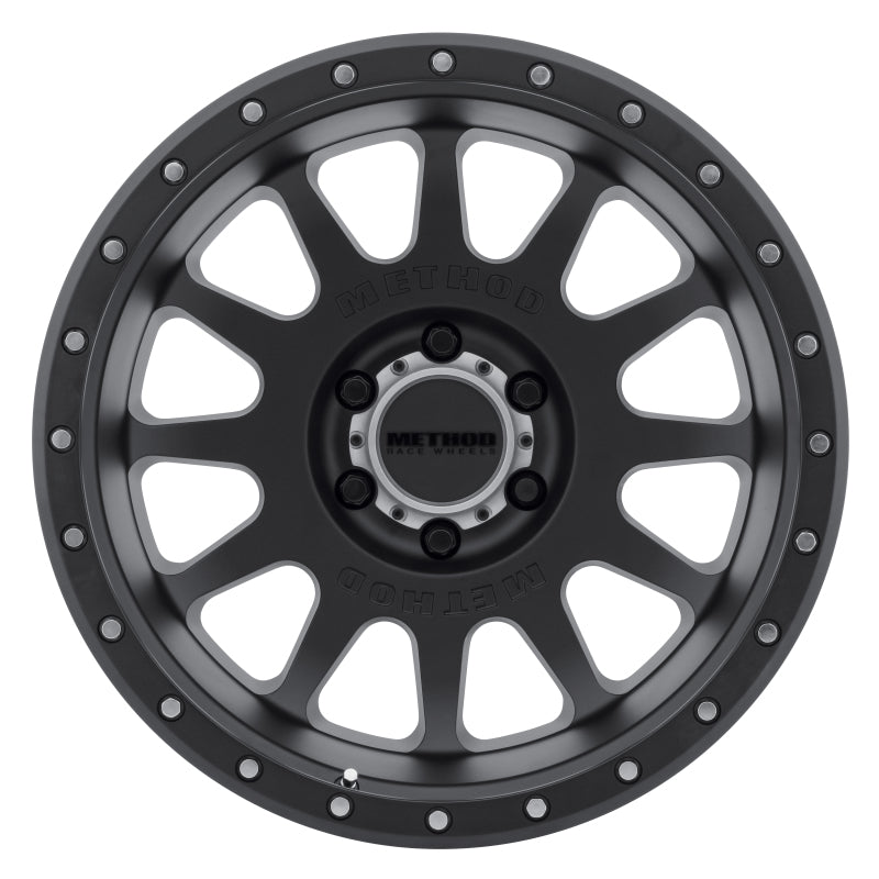 Method MR605 NV 20x12 -52mm Offset 6x5.5 106.25mm CB Matte Black Wheel