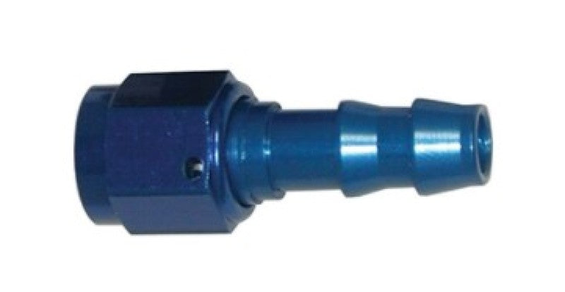 Wilwood Fitting Straight -6 Swivel to 3/8 Hose Barb Aluminum