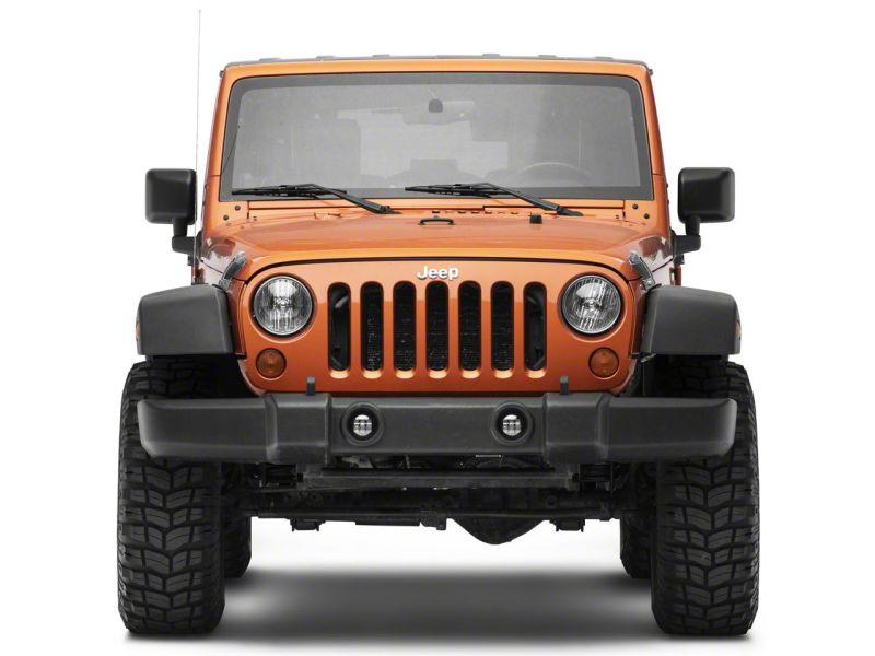 Raxiom 07-23 Jeep Wrangler JK & JL Axial Series Tri-Bar LED Fog Lights- Amber