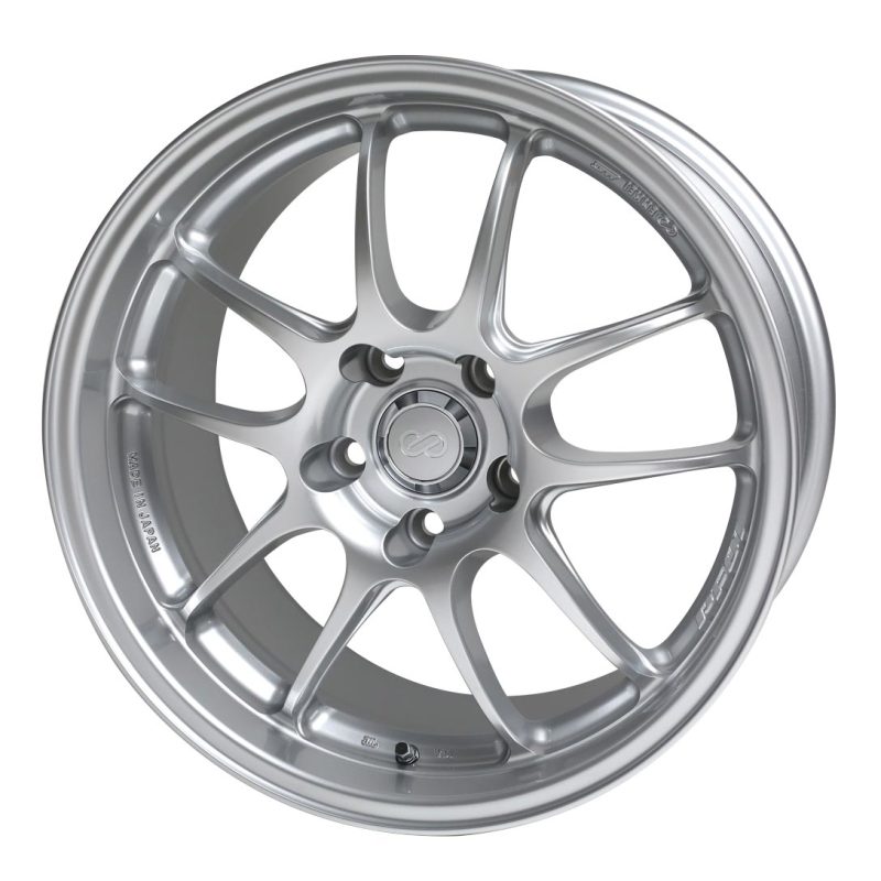 Enkei PF01 17x7.5 5x114.3 45mm offset 75mm Bore Dia Silver Wheel