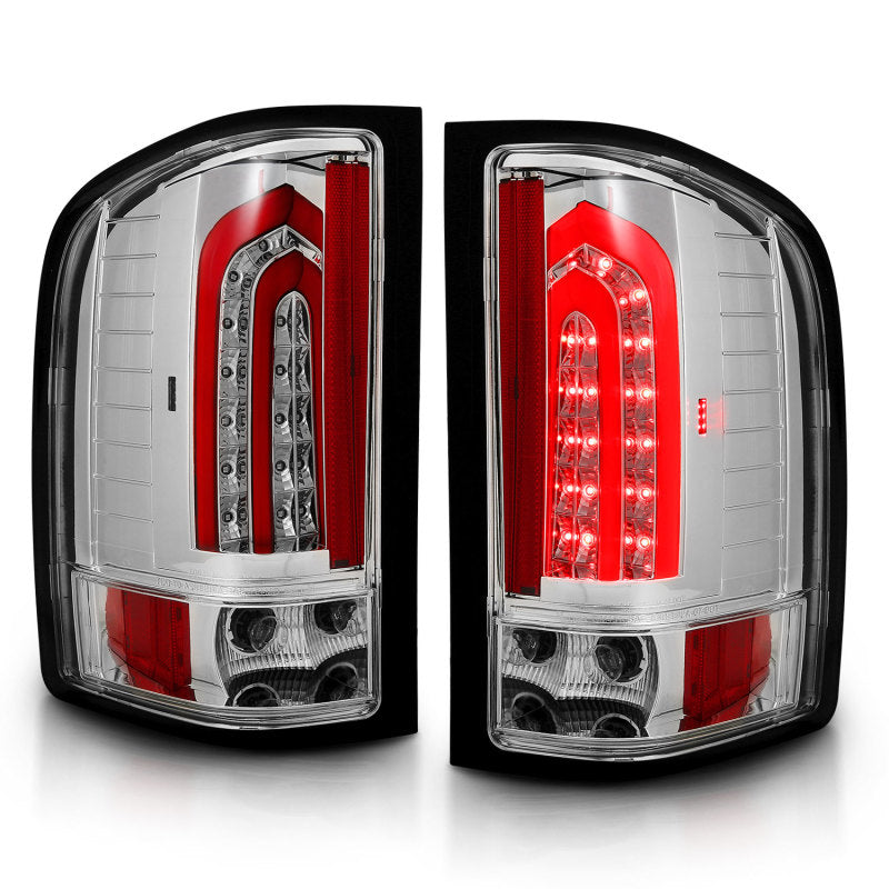 ANZO 2007-2013 Chevrolet Silverado 1500 LED Taillights Chrome