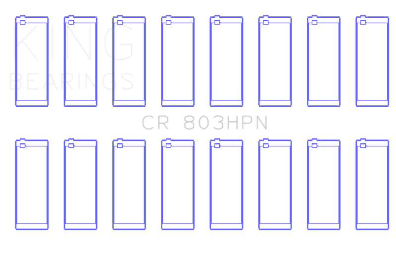 King GMC SBC 55-67 265/283/302/327 V8 (Size 010) Performance Rod Bearing Set-King Engine Bearings-797 Offroad