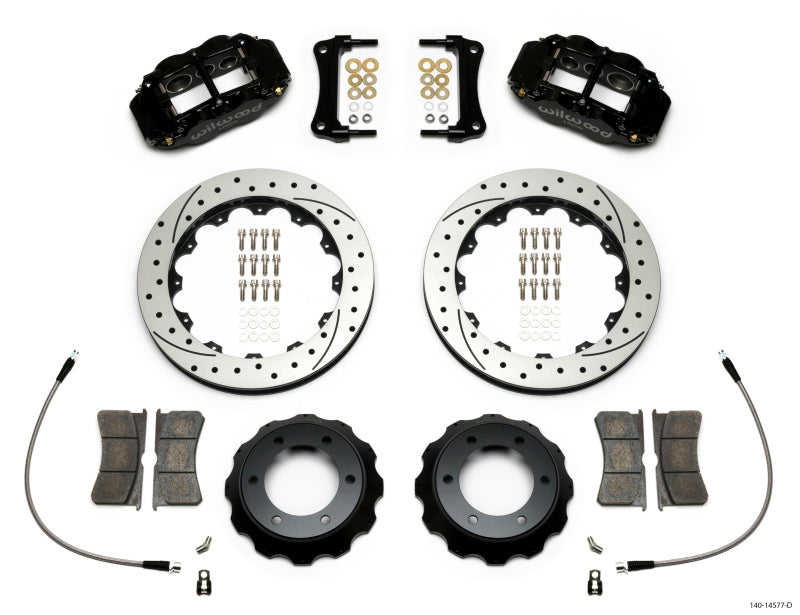 Wilwood Narrow Superlite 6R Front Kit 12.88in Drilled Rotor w/ Lines 05-15 Toyota Tacoma