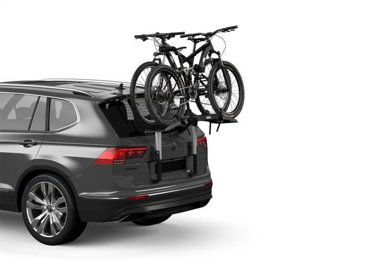 Thule OutWay Platform-Style Trunk Mount Bike Rack w/Raised Platform (Up to 2 Bikes) - Silver/Black