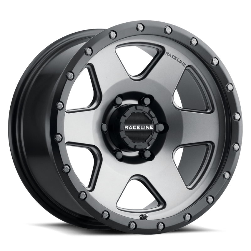 Raceline 946G Boost 18x8in / 5x127 BP / 35mm Offset / 71.5mm Bore - Gunmetal Wheel