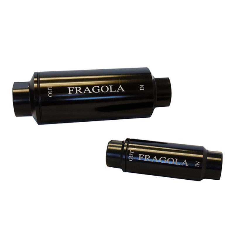 Fragola Fuel Filter -10 in/Out 100 Micron. Black