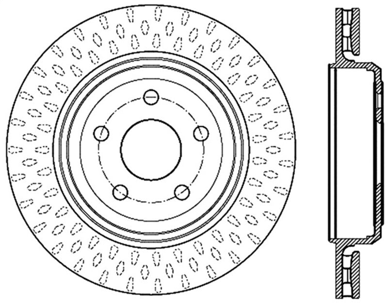 StopTech 12-13 Jeep SRT8 Rear Left Slotted Sport Brake Rotor