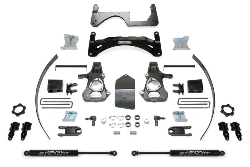 Fabtech 14-18 GM K1500 P/U w/oE Alm Or Stmp Stl UCA 6in Basic Sys w/Stealth