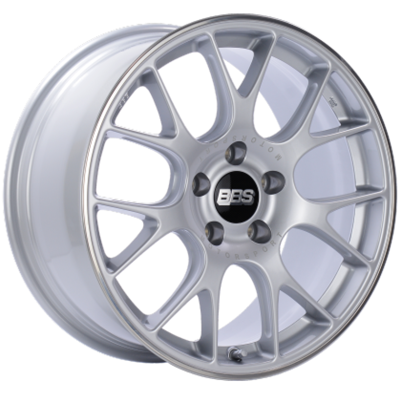 BBS CH-R 20x9 5x112 ET25 CB66.5 Brilliant Silver Polished Rim Protector Wheel