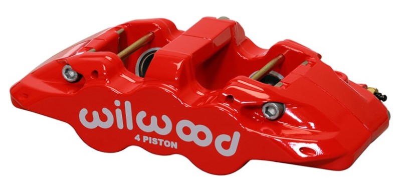 Wilwood Caliper-Aero4-R/H - Red 1.88/1.62in Pistons 1.25in Disc